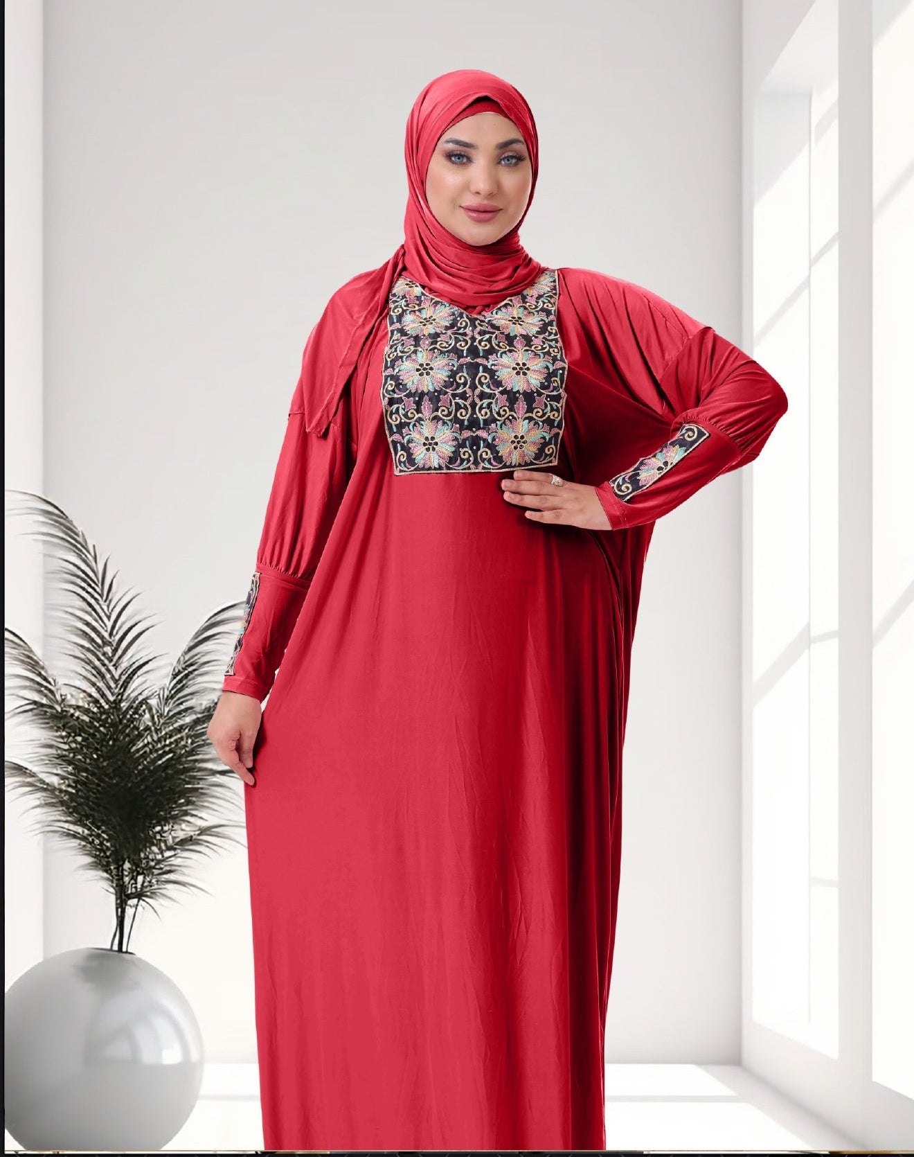 اسدال محجبات مطرز كود  80117