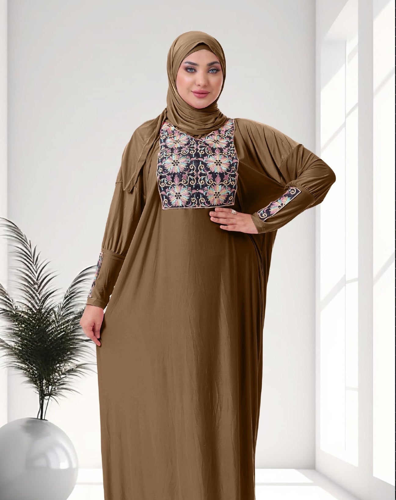 اسدال محجبات مطرز كود  80117