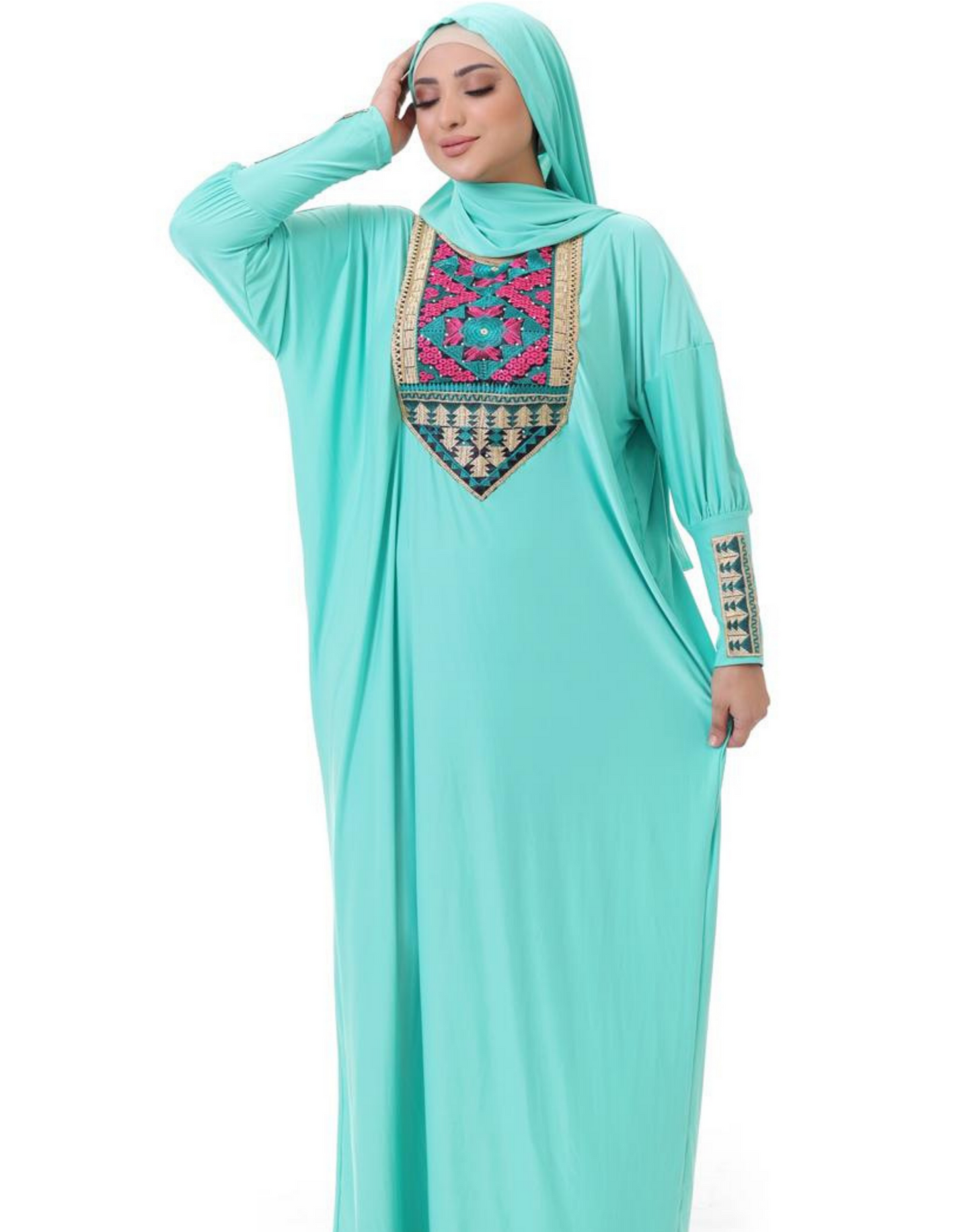 اسدال محجيات مطرز كود  80114