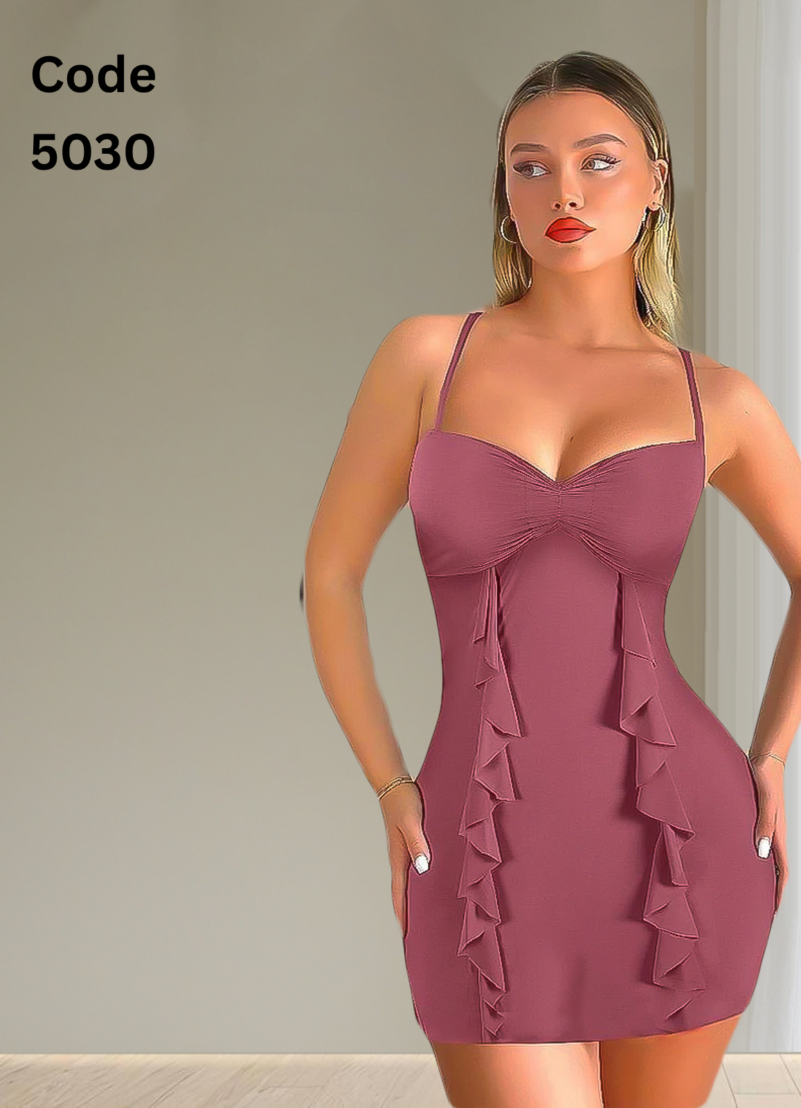 5030 لانجرى شيفون فري سايز كود