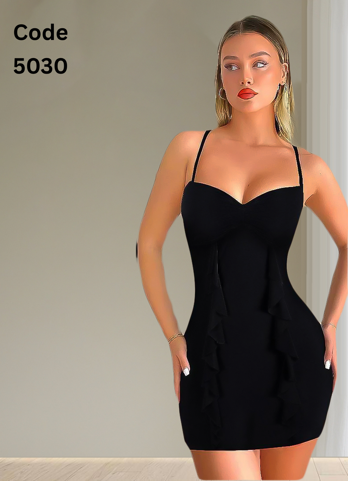 5030 لانجرى شيفون فري سايز كود