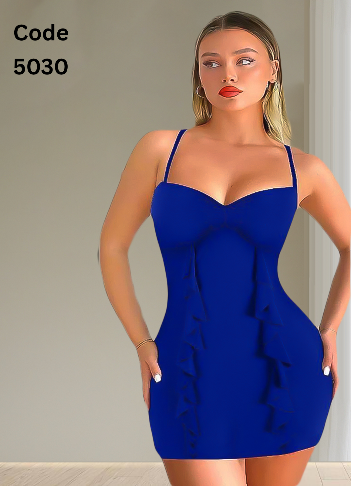 5030 لانجرى شيفون فري سايز كود