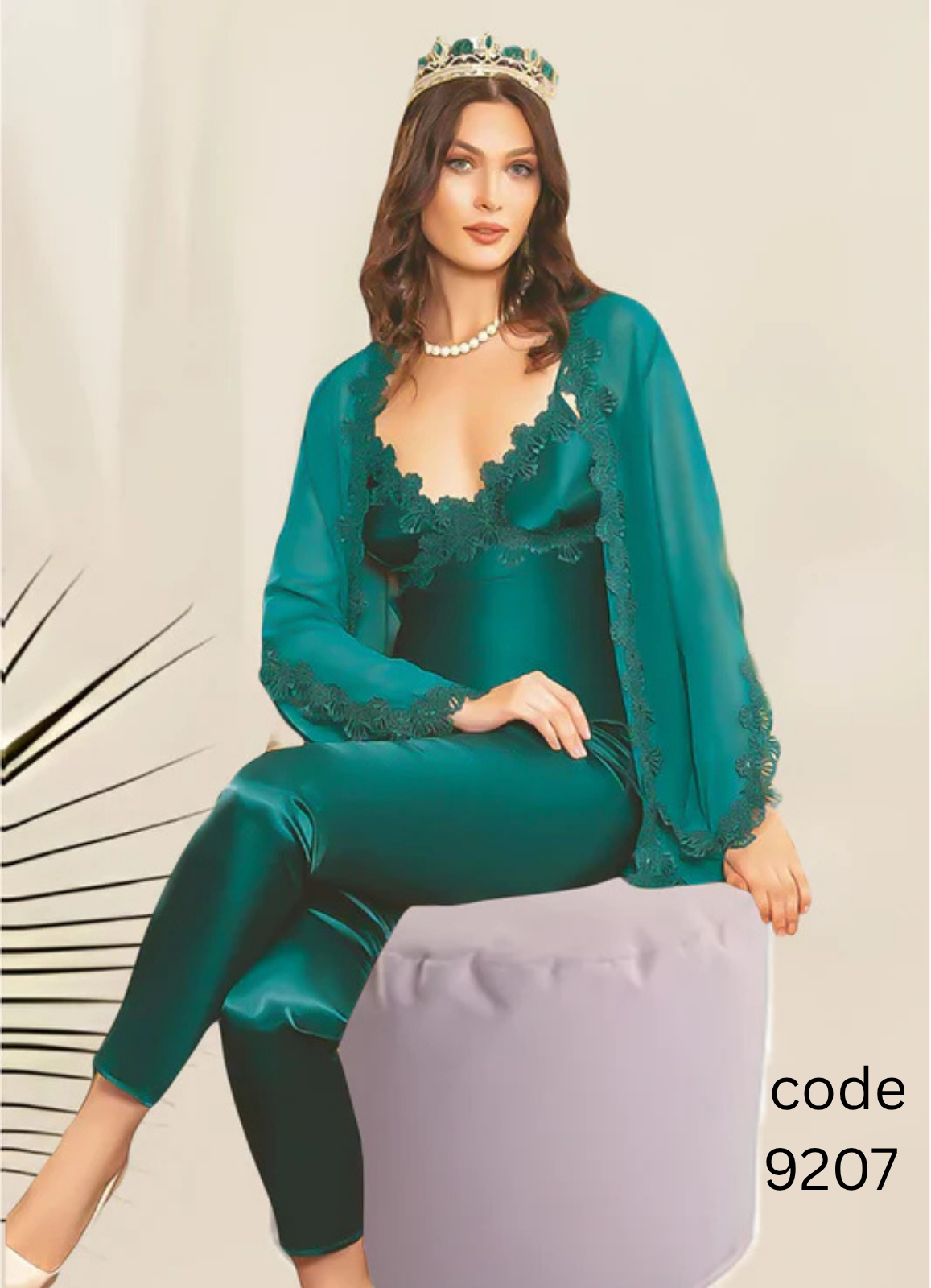 misk طقم 3 قطع تركى ساتان 9207 من