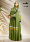 فستان محجبات قطن كود 030