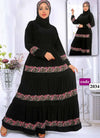 M S Y من S102 فستان محجبات اسود