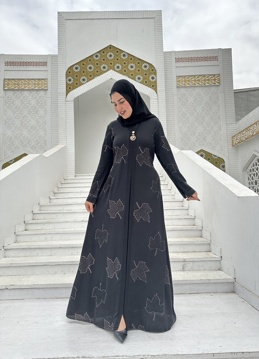 عباية خليجي حرير خروج حريمى كود 1486