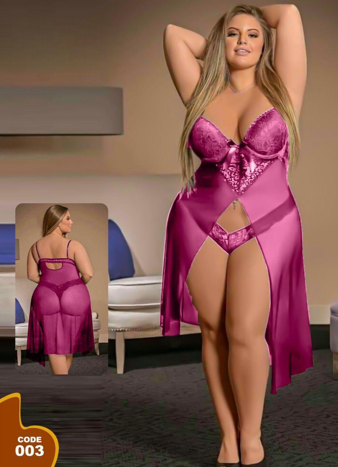 لانجرى شيفون بيج سايز كود 003