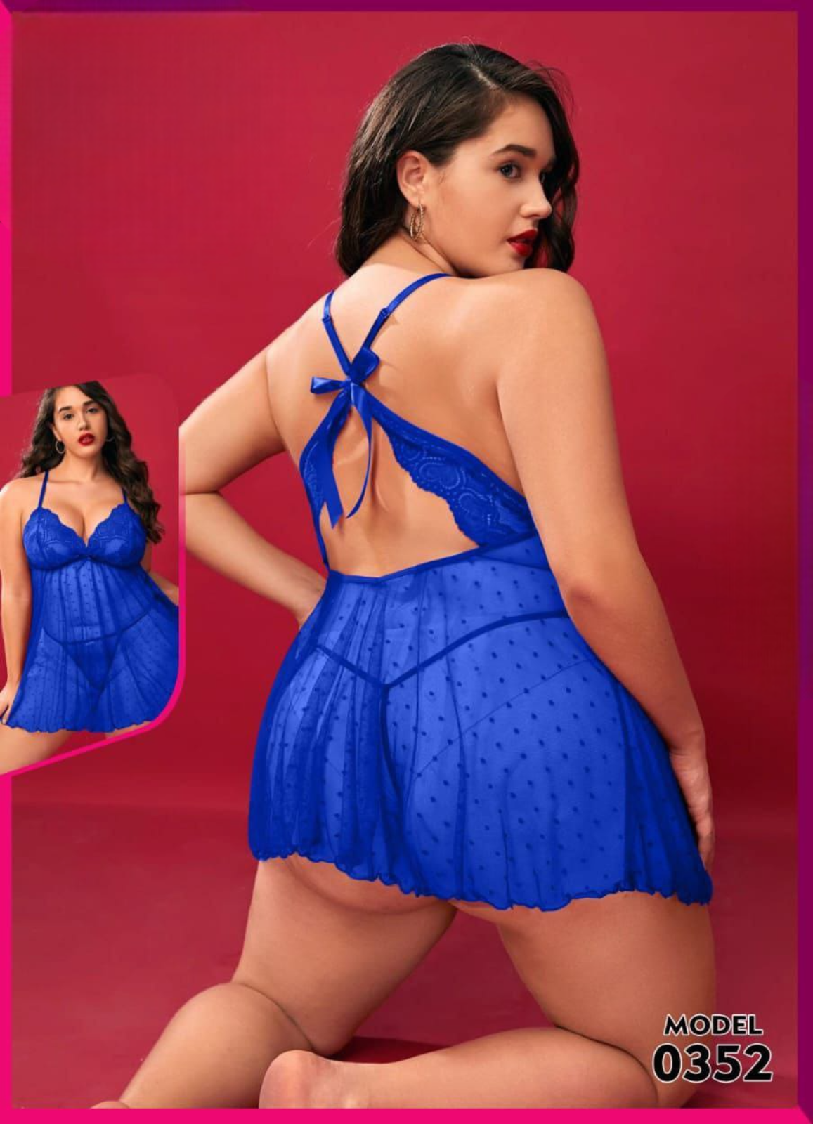 0352 لانجرى شيفون بيج سايز كود