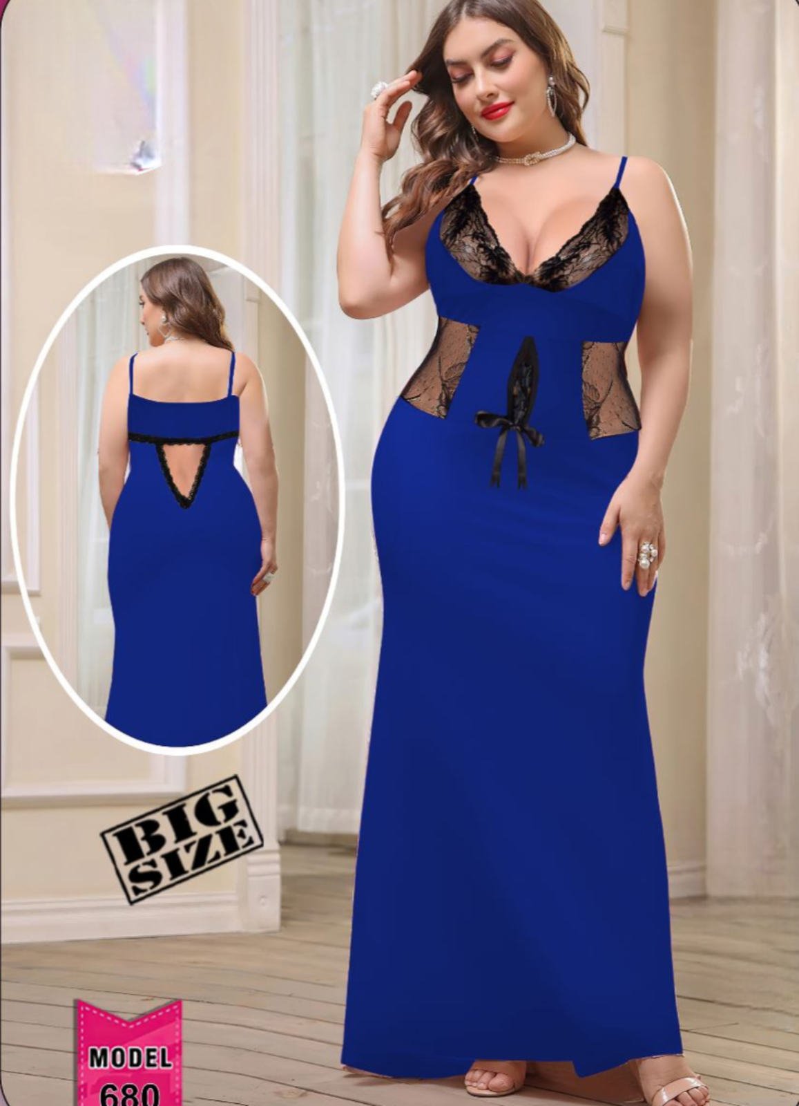 2129 لانجرى شيفون بيج سايز كود