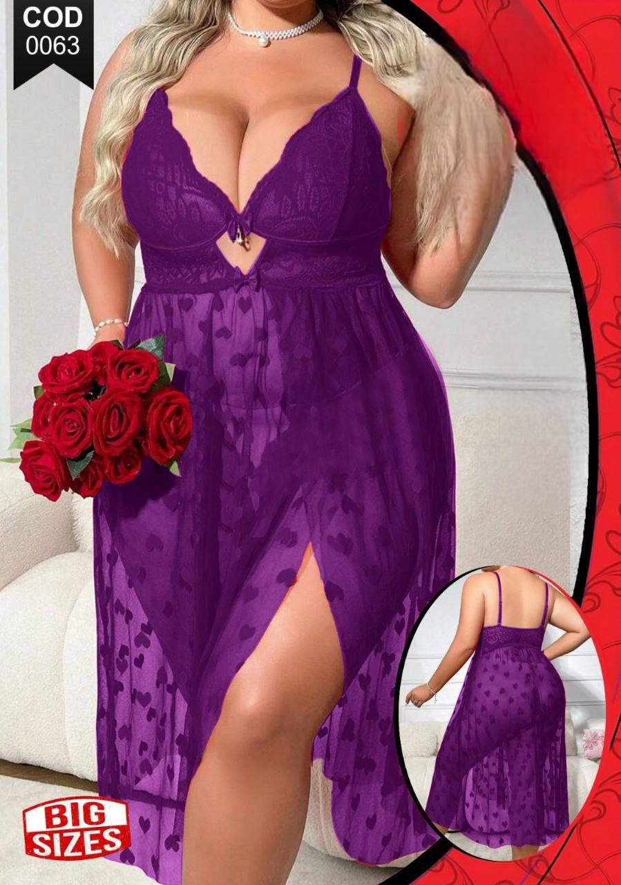 0063 لانجرى شيفون بيج سايز كود