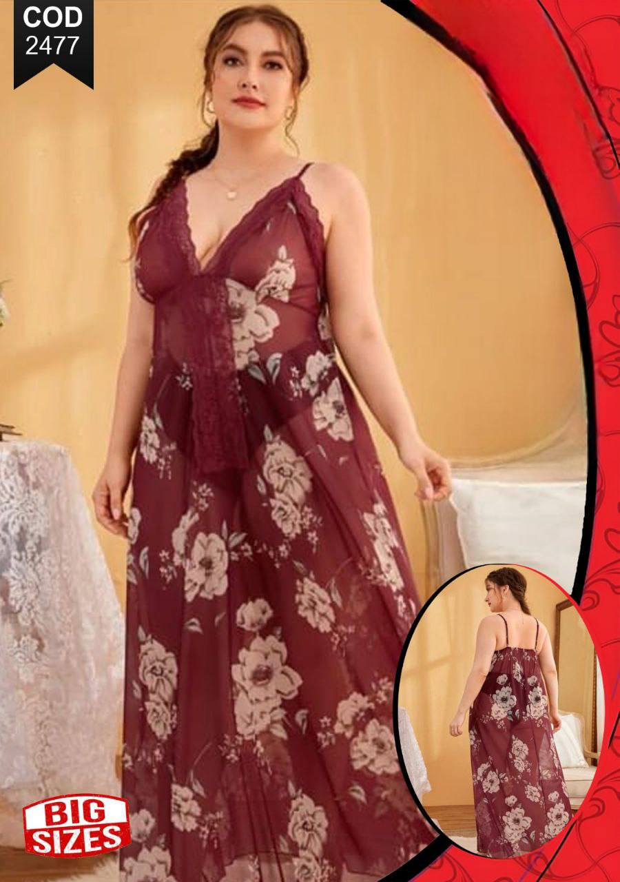 2477 لانجرى شيفون بيج سايز كود