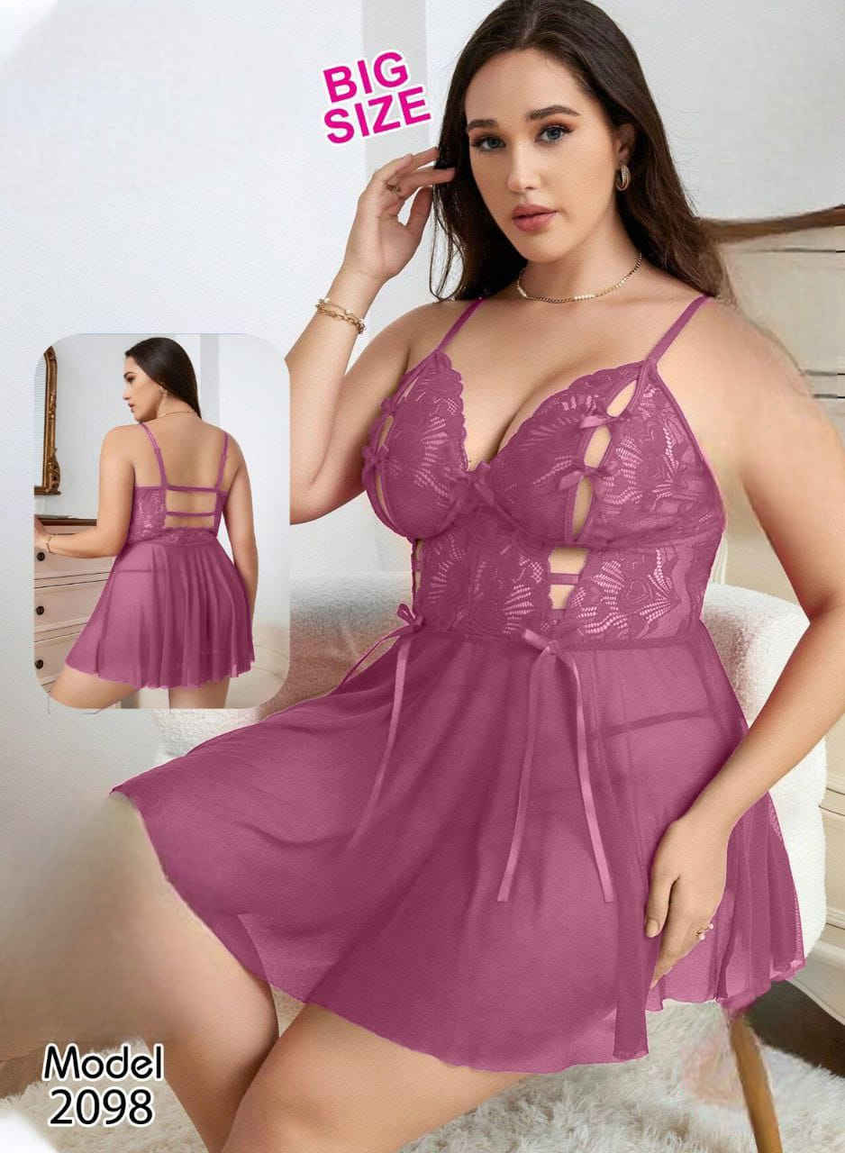 2098 لانجرى شيفون بيج سايز كود