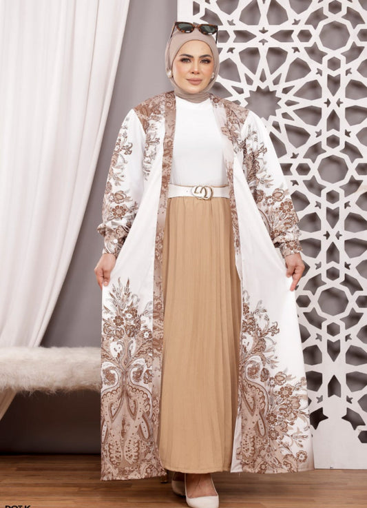 طقم خروج محجبات 4 قطعة حريمى كود 3045