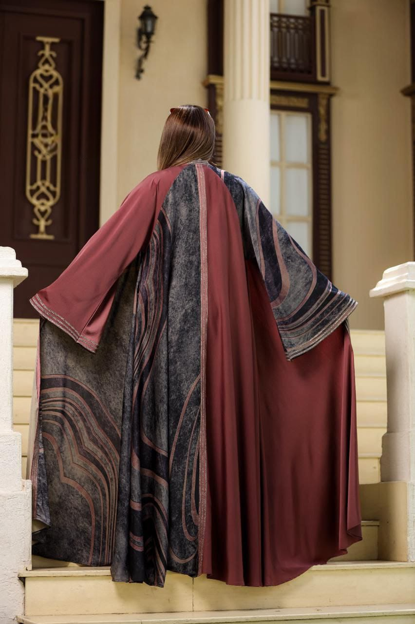 عباية خليجي حرير خروج حريمى كود 2018