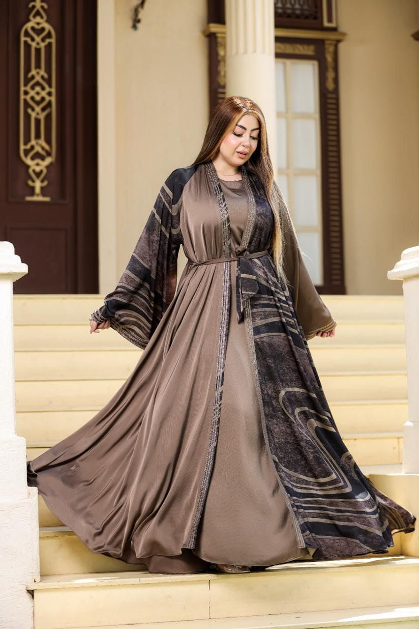 عباية خليجي حرير خروج حريمى كود 2018