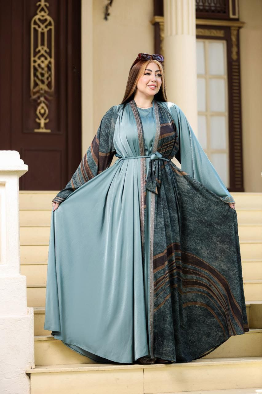 عباية خليجي حرير خروج حريمى كود 2018