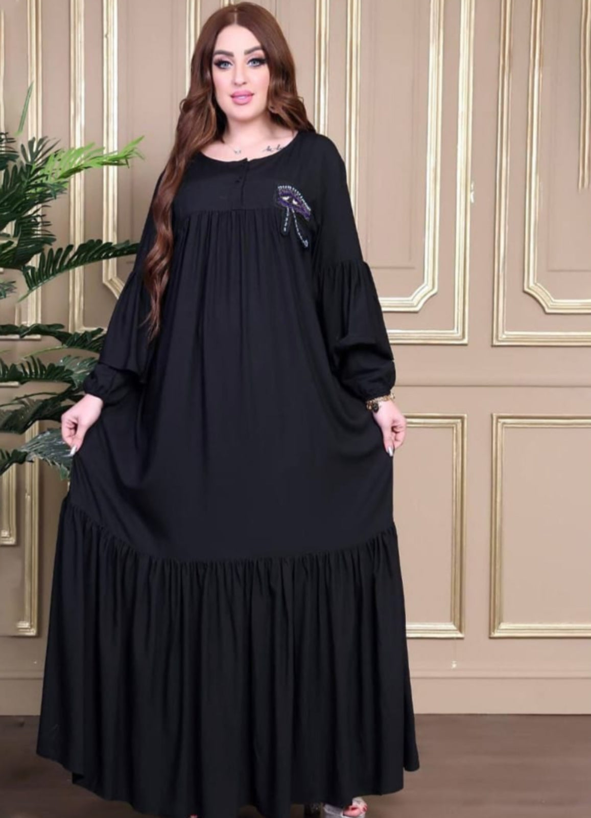 A1041 عبايه استقبال قطن  كود