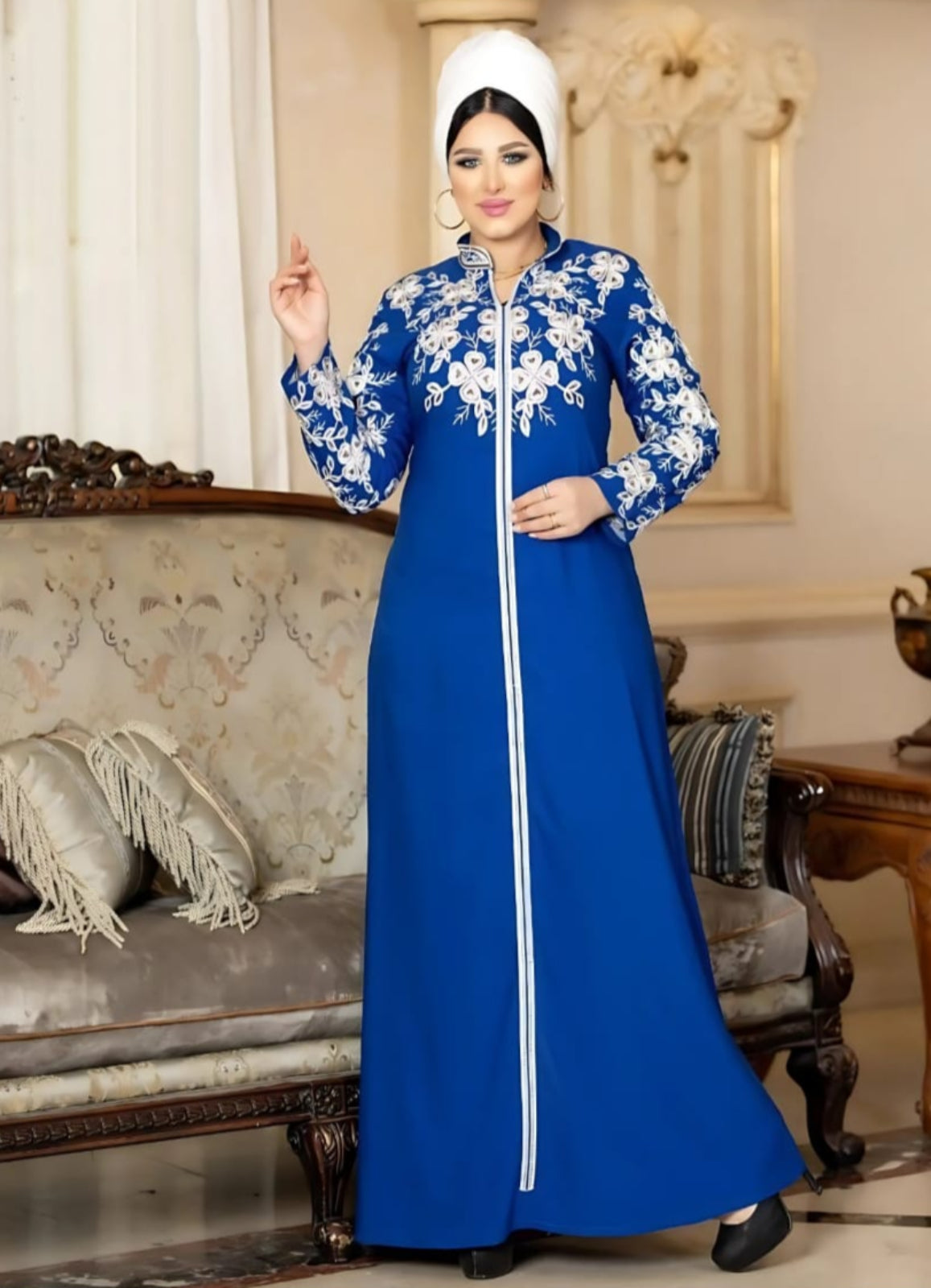 A1052 عبايه استقبال قطن  كود