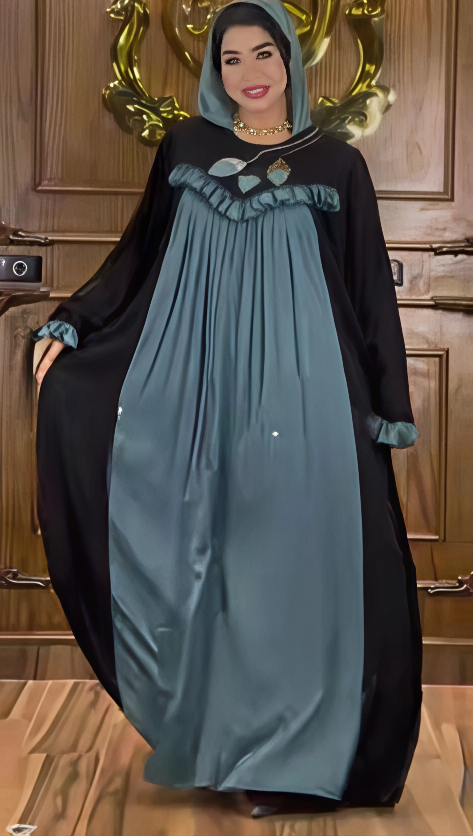 عباية خليجي حرير خروج حريمى كود 4200