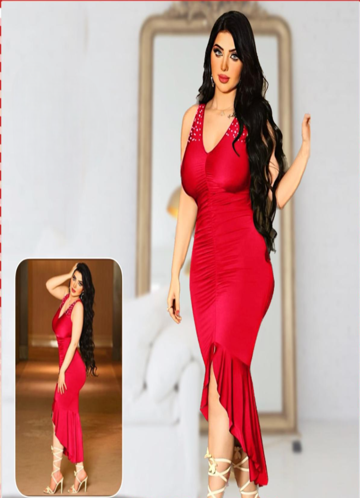 0399 لانجرى شيفون بيج سايز كود