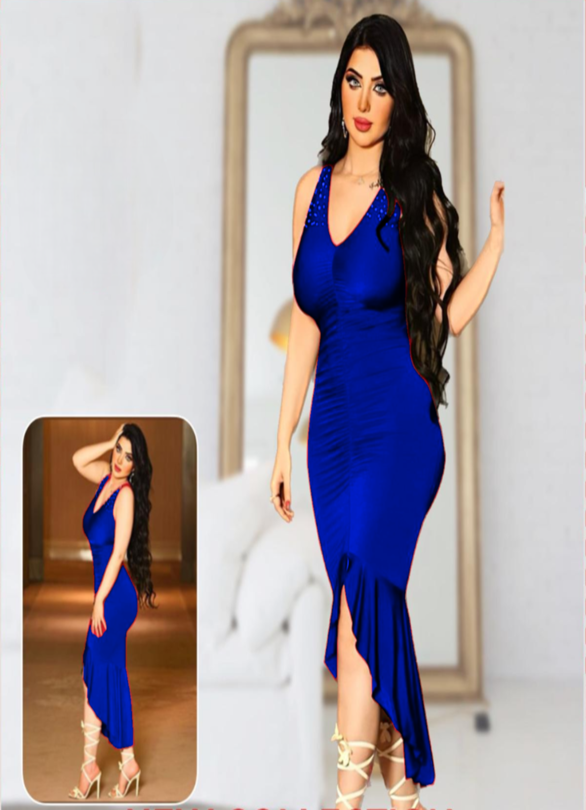 0399 لانجرى شيفون بيج سايز كود