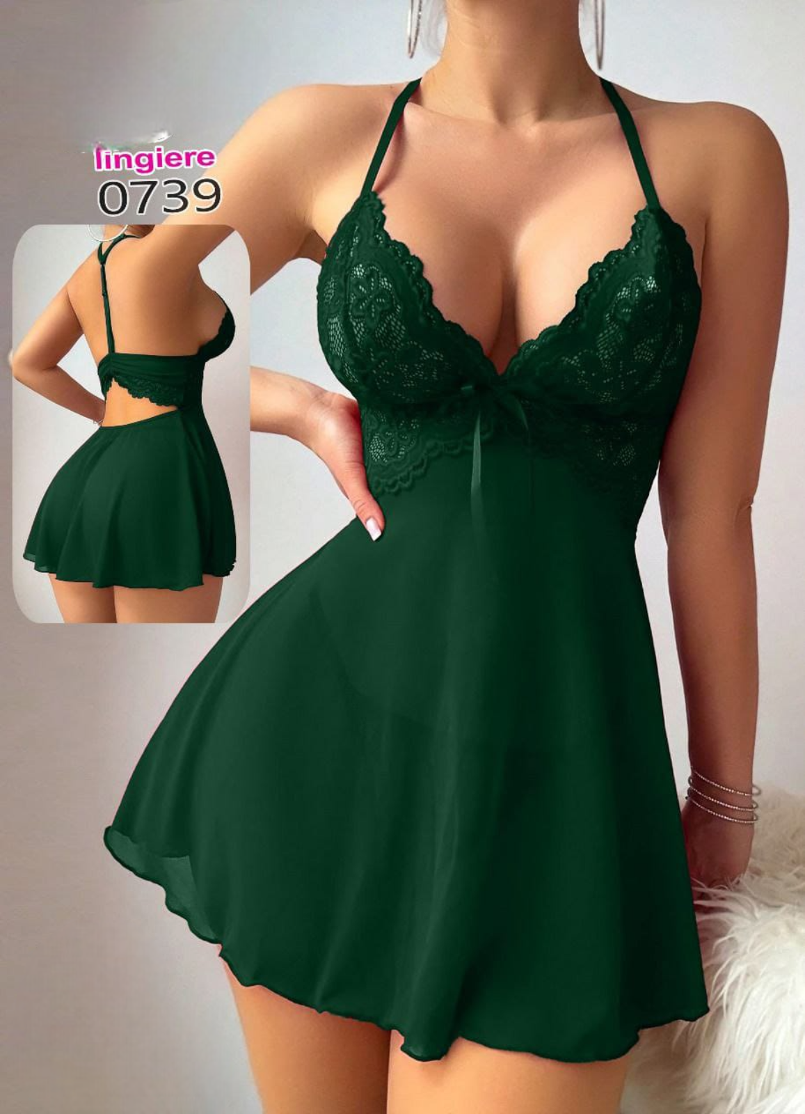 0739 لانجرى شيفون فري سايز كود