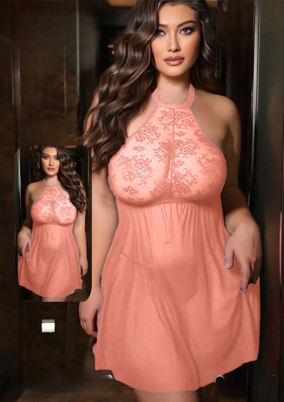 182 لانجرى شيفون فري سايز كود