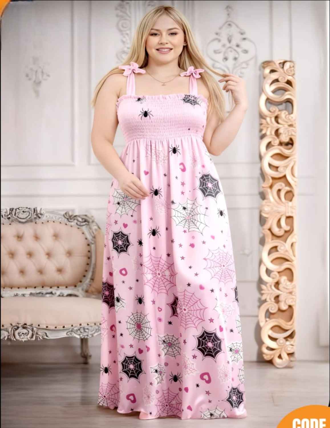 فستان كت فري سايز كود 506