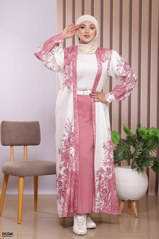 A3045 طقم خروج محجبات 4 قطعة حريمى كود