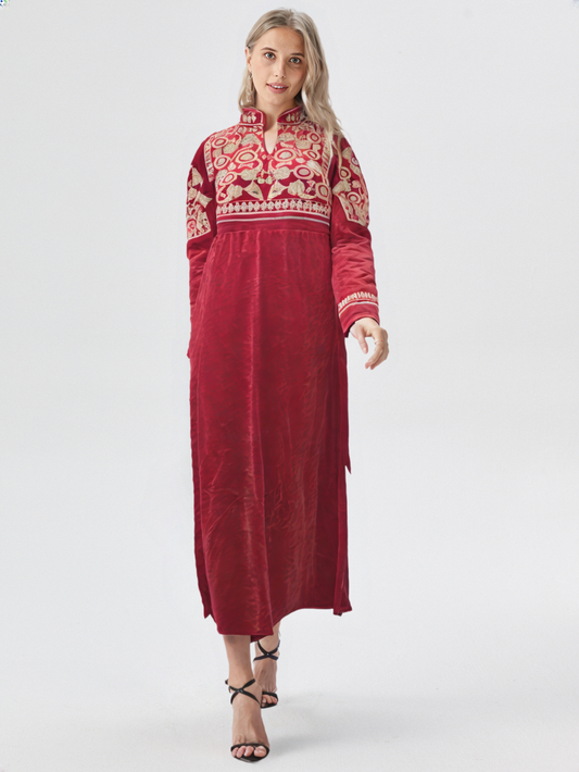 عباية بيتي شتوي قطيفة 6038