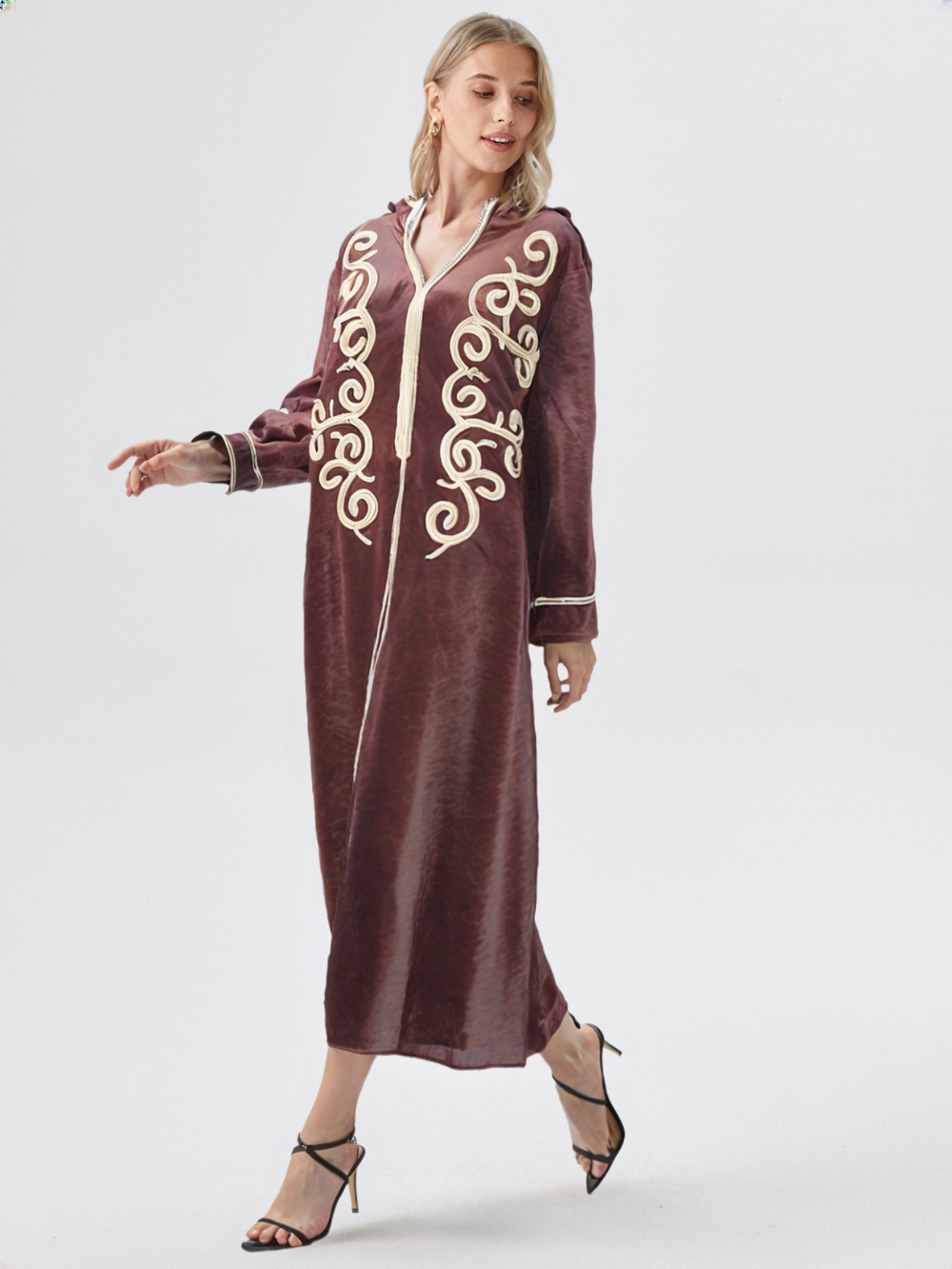 عباية بيتي شتوي قطيفة 6045