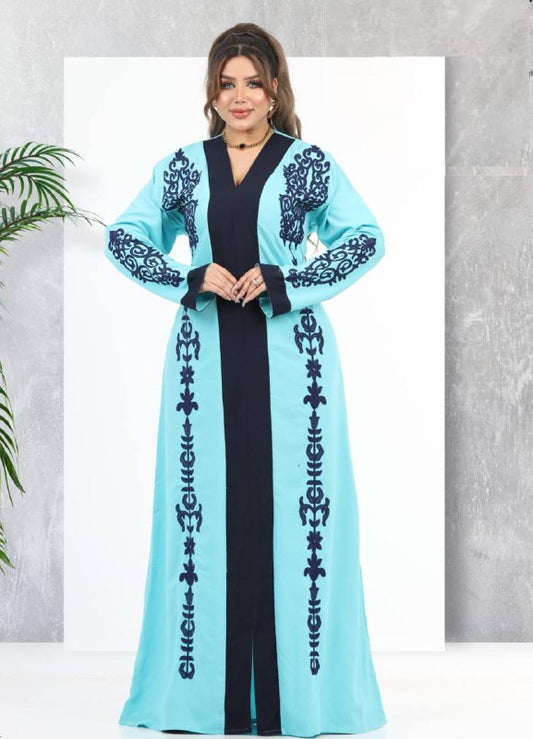 لون لبني A100  عبايه منزلي كود