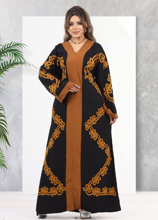 لون اسود A102  عبايه منزلي كود