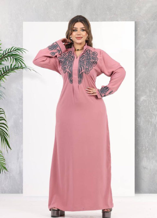 لون كشمير A104  عبايه منزلي كود