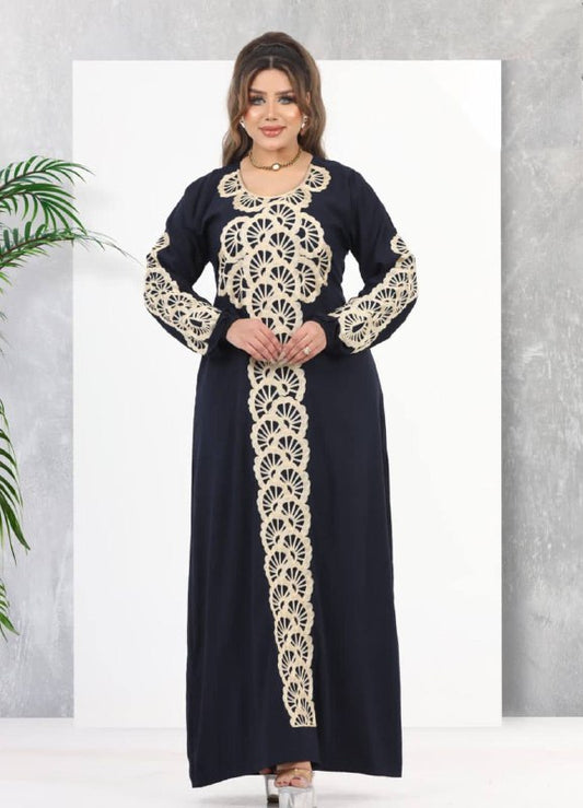 لون اسود A105  عبايه منزلي كود