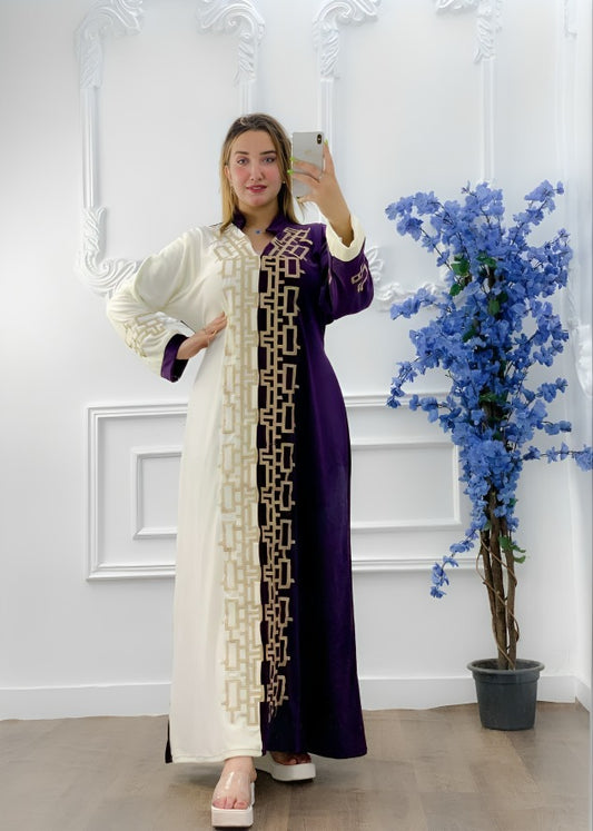 عباية بيتي شتوي قطيفة 6042