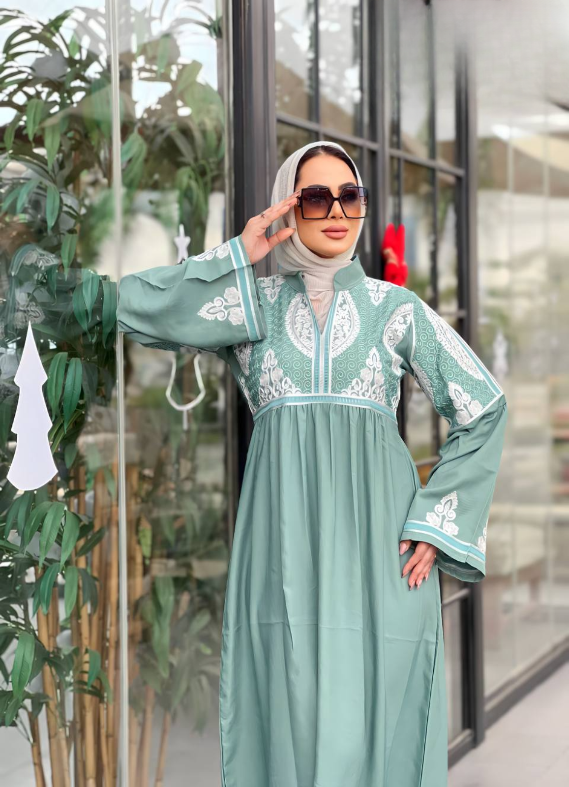 A1021 عبايه استقبال قطن  كود