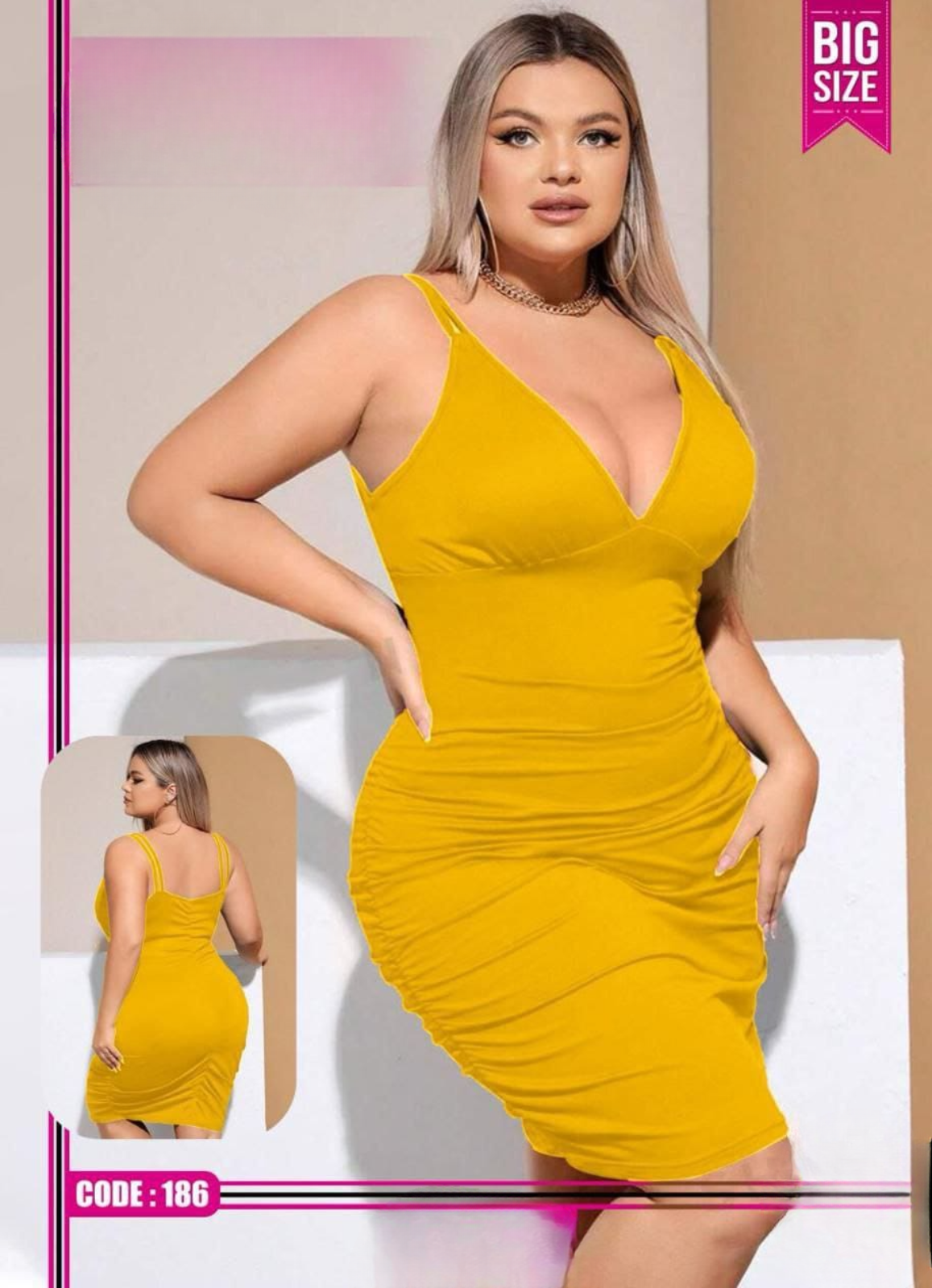 186 لانجرى شيفون بيج  سايز كود