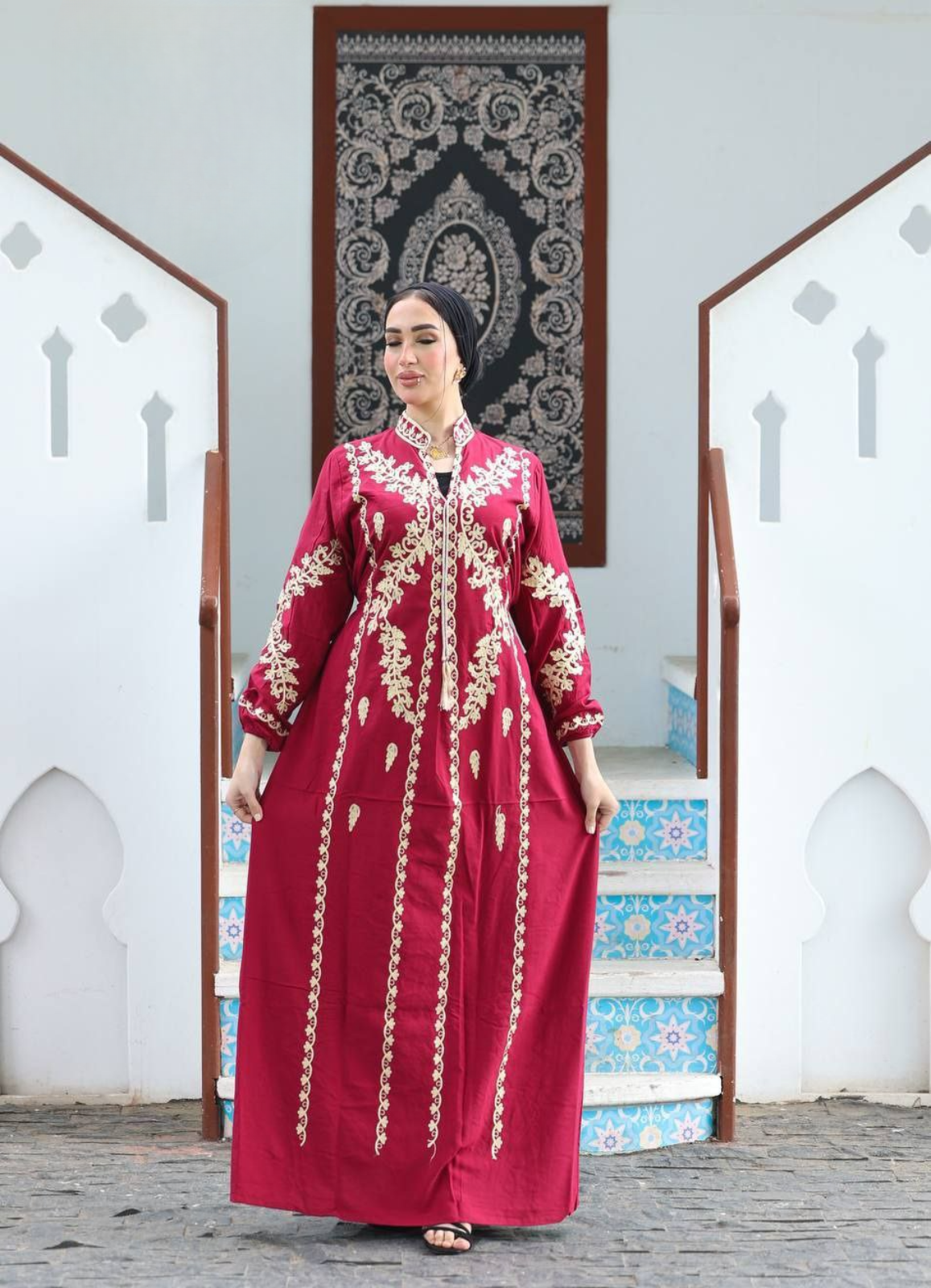A1031  عبايه استقبال قطن  كود