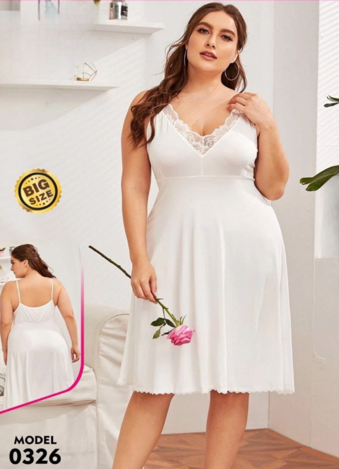 0326 لانجرى شيفون بيج سايز كود