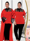 بيجامة نسائي 3 قطع كود 35570 تركي