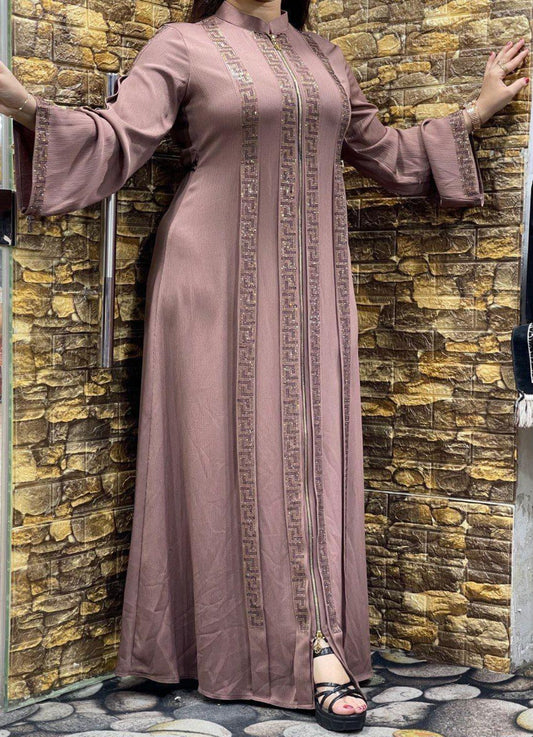 عباية خليجي حرير خروج حريمى كود 1105