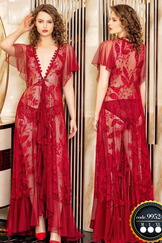 لانجرى تركى ساتان طويل 99524  من لبسي