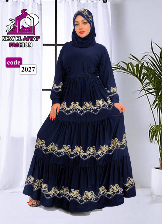 فستان محجبات 8001 كحلي من لبسي