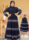 S100 فستان محجبات كحلي من لبسي