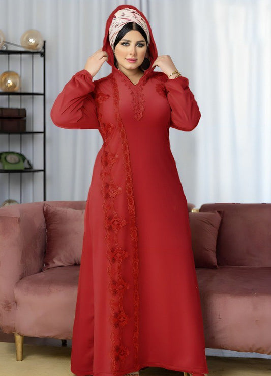 عباية بيتي شتوي قطيفة 6038