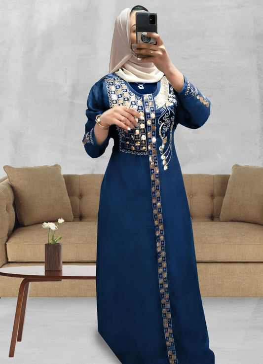 عباية بيتي شتوي قطيفة 6051