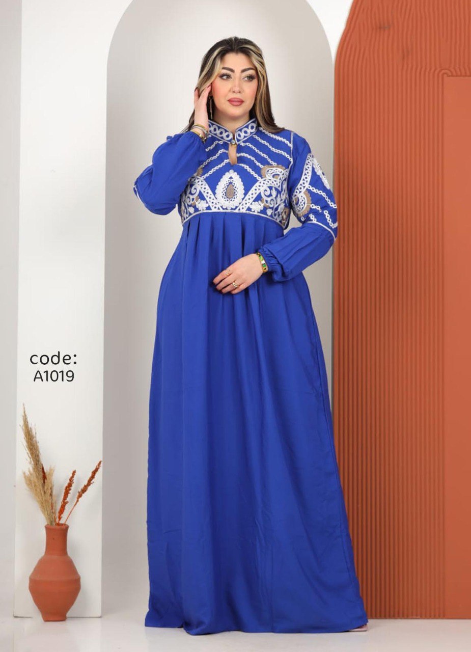 A1019 عبايه استقبال قطن  كود