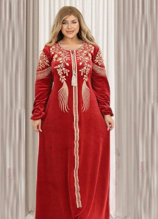 عباية بيتي شتوي قطيفة 6064