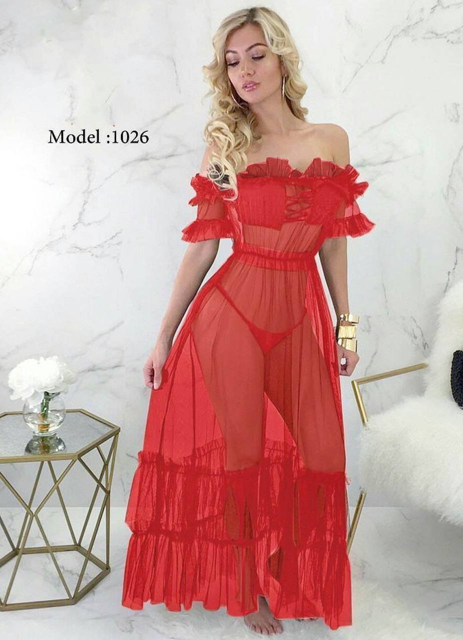 لانجرى شيفون فري سايز كود 1036